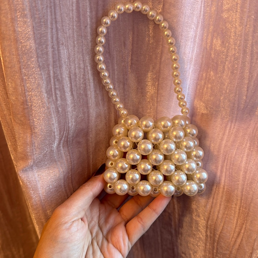 Mini pearl bag- beautiful gift for little ones